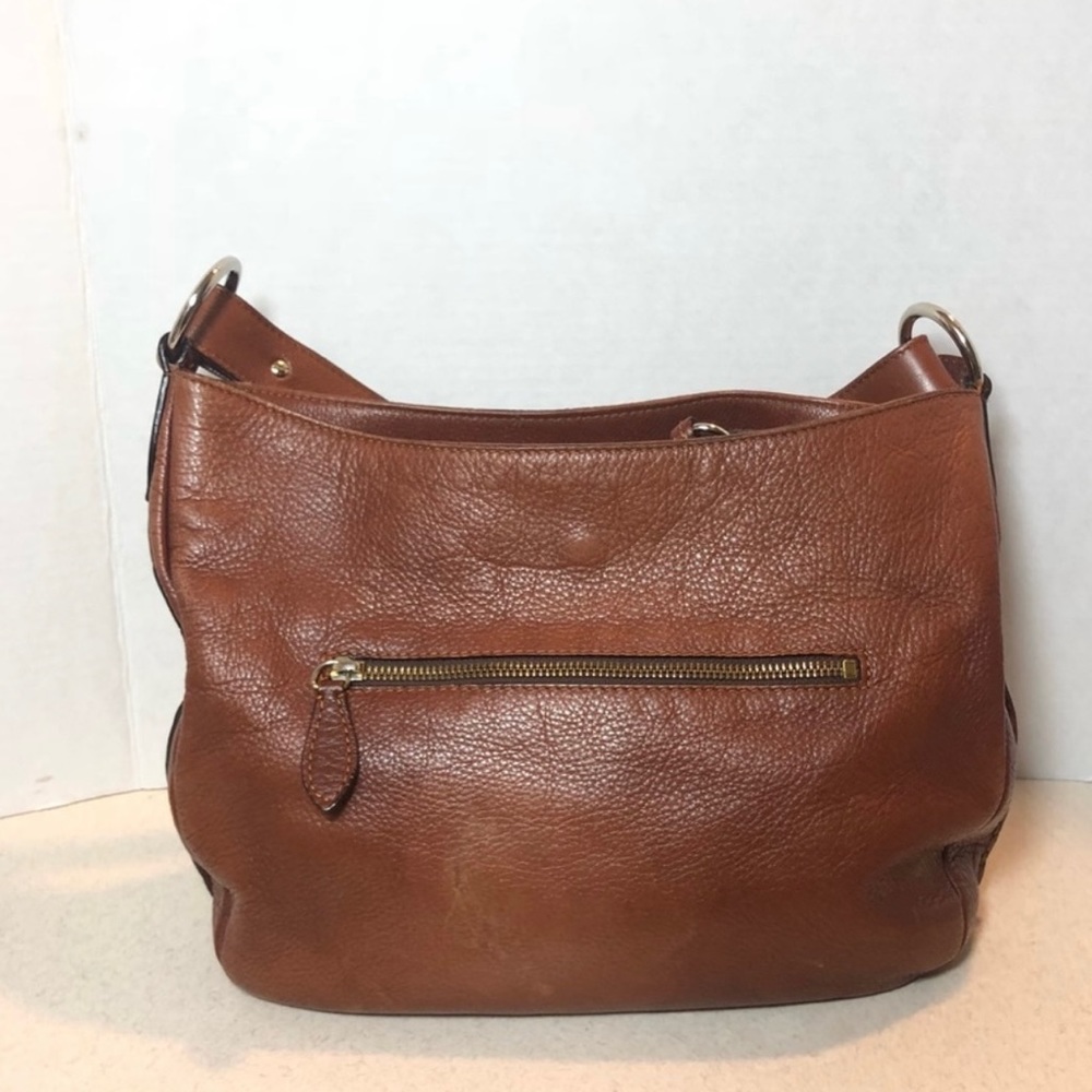 Elegant Brown Leather Shoulder Bag - Picture 4 of 13